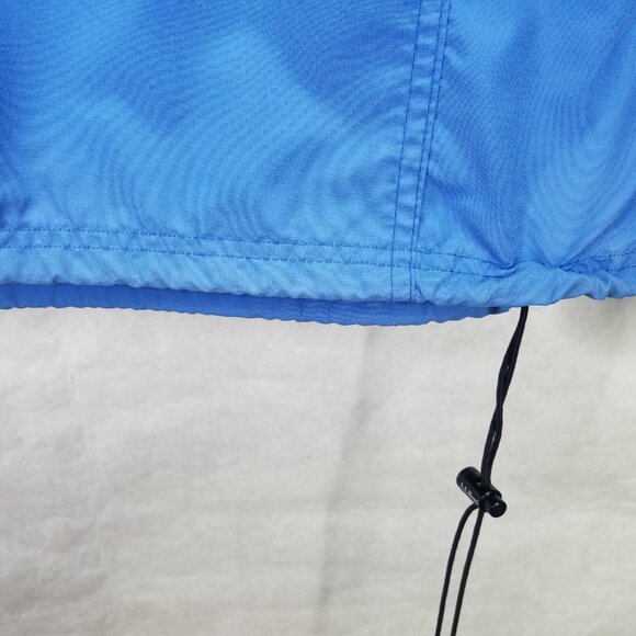 Vtg LL BEAN Windbreaker Jacket Men's L Blue Anorak Hooded Zip Pocket Canvas USA - Picture 6 of 16